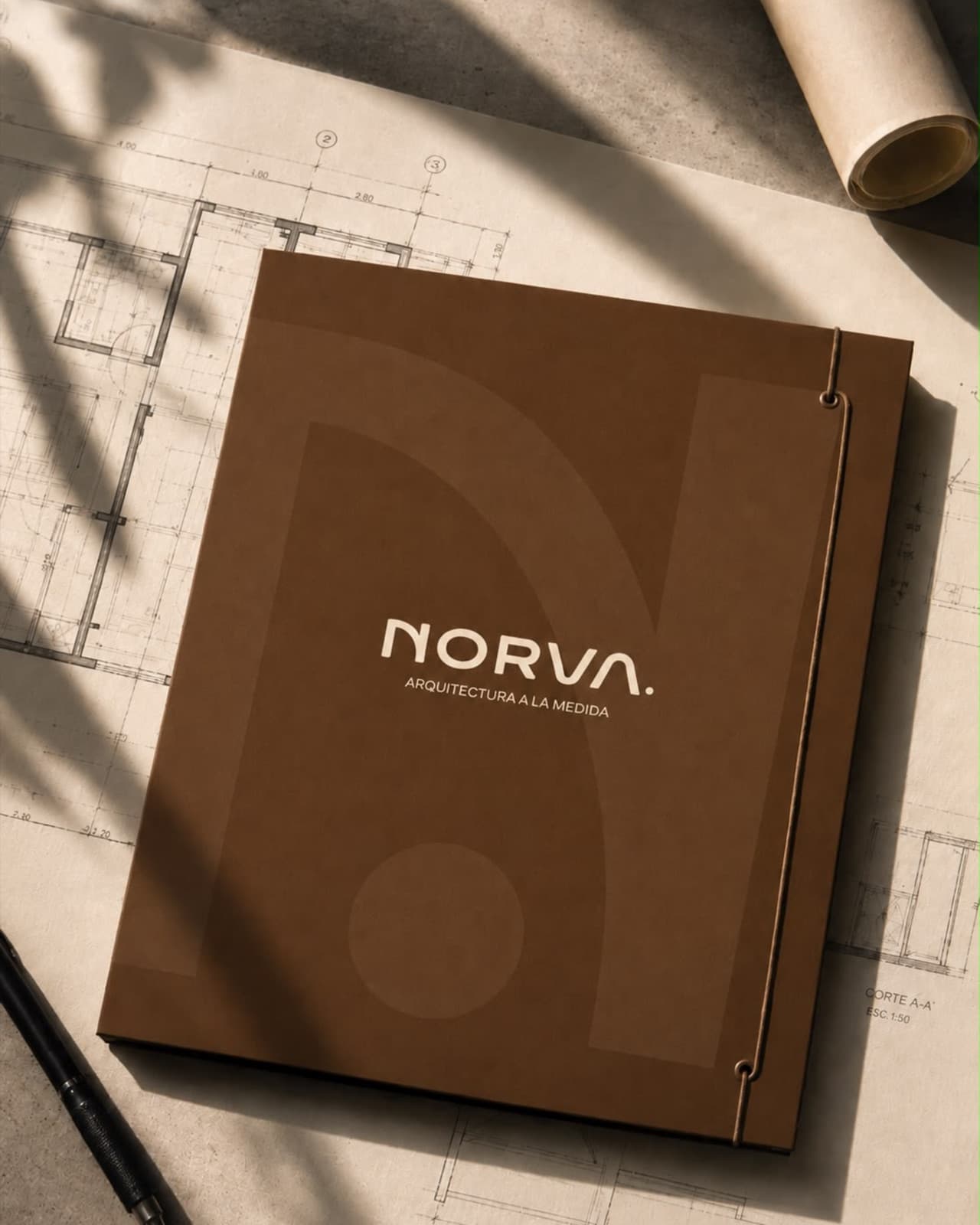 Carpeta de proyecto Norva sobre planos arquitectónicos